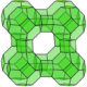 Depiction of Zeolite's structure and how it works to traps toxins