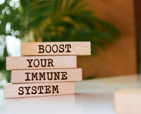 Immune support Results RNA Wooden blocks with words 'Boost Your Immune System'.