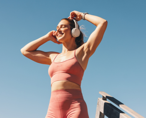 Playing outside in the sun is the best option for stress relief.